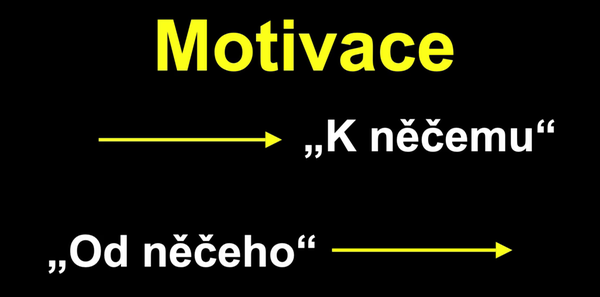 Motivace k něčemu a od něčeho