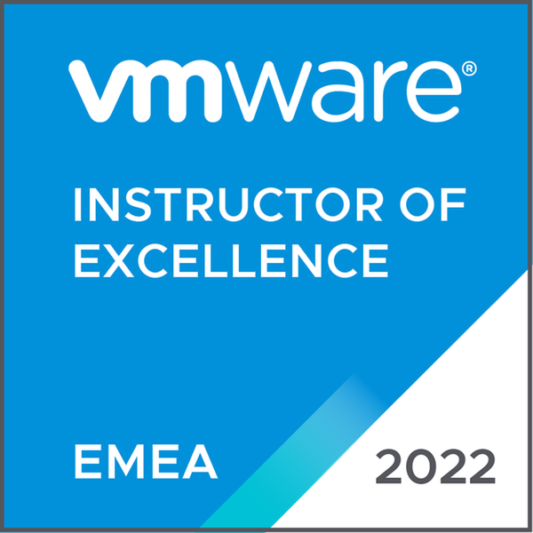 vmware instructor of excellence EMEA 2022